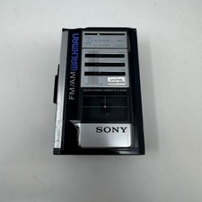 Vintage Sony Walkman WM-F43 AM/FM Stereo Cassette Player Powers On Or Repair