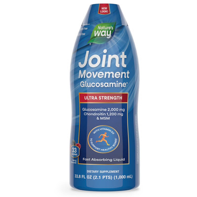 4 Pack - Nature's Way Joint Movement Glucosamine Extra-Strength Liquid 33.8 fl.