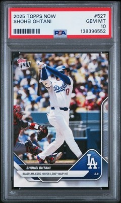 2025 TOPPS NOW #527 SHOHEI OHTANI PSA 10 | eBay