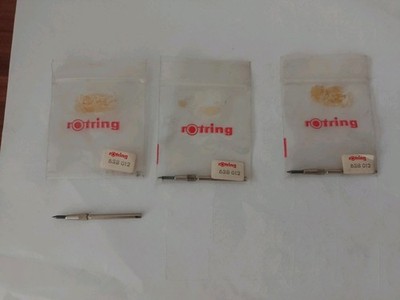 3x Rotring 538 012 Zeichenspitze 0,18mm Rapidograph NOS NEU OVP