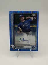 2025 Topps Chrome Mason Montgomery Rookie Auto Blue RayWave Rays #RA-MMO  /150