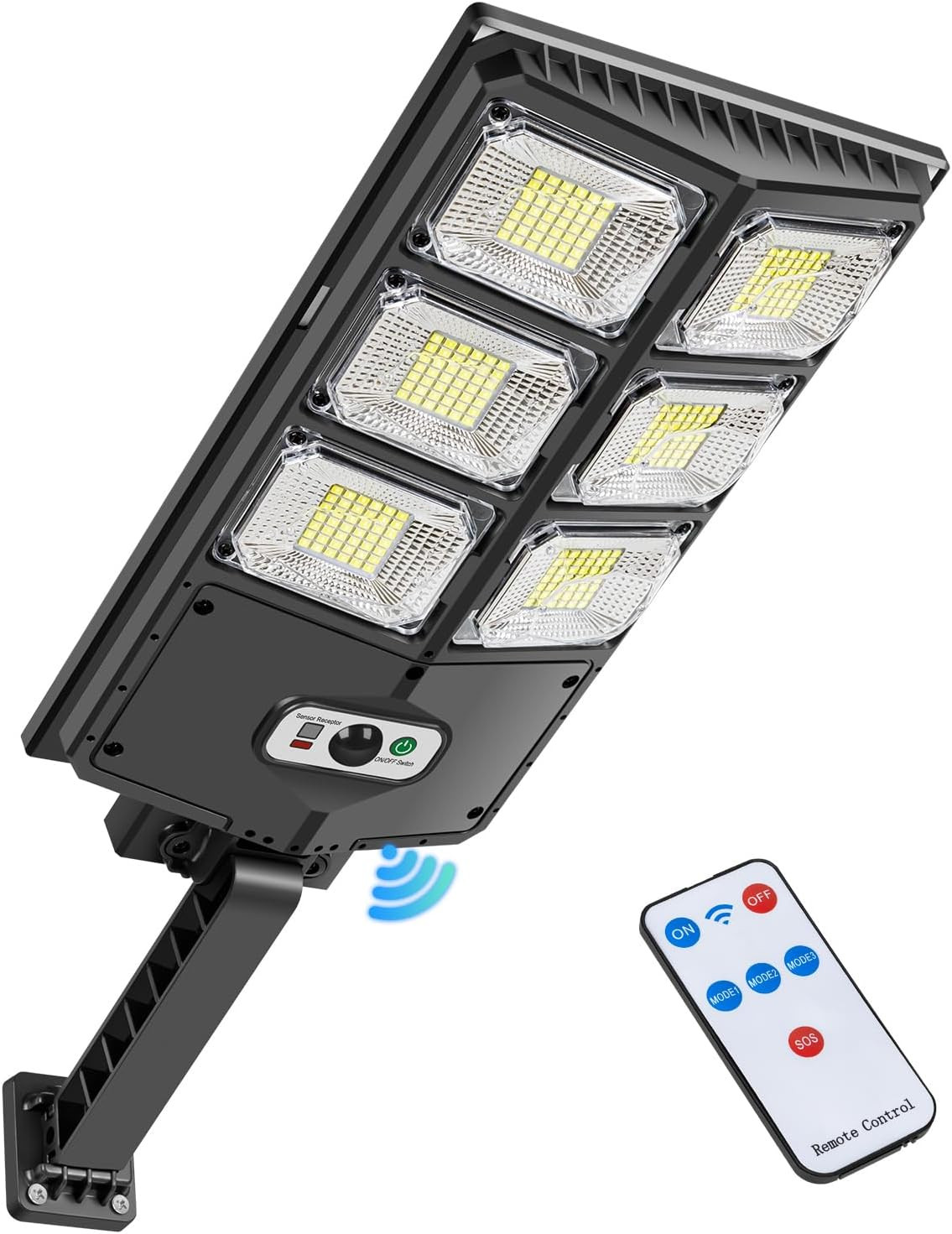 Lampione Solare 252 LED 150W da Esterno: Luce Potente IP65 per Giardino