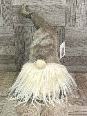 Gonk - Heaven Sends - grauer weicher bärtiger Gonk - Weihnachten - Deko - neu mit Etikett