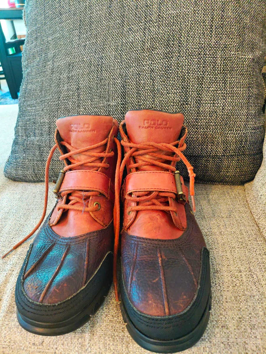 Polo Ralph Lauren Men's Lace Up Boots with Upper Leather for Sale