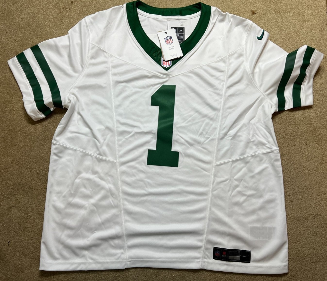 New York Jets Ahmad Sauce Gardner Nike Vapor F.U.S.E Limited Jersey Mens 2XL