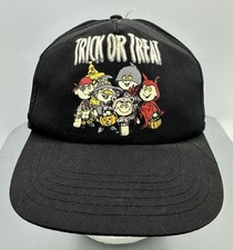 Vintage 1995 Rugrats Trick Or Treat Black Sportsman Snapback Hat