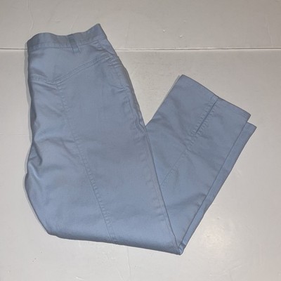 Escada Sport Damen Hose blau Cropped gerades Bein Größe 38 W28 L23