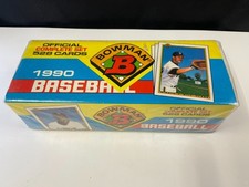 Jeu complet de 528 cartes Bowman Baseball 1990 boîte scellée en usine