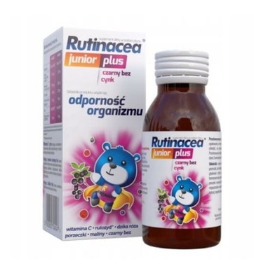 RUTINACEA JUNIOR PLUS  100ml Sirup für Kinder 3+ Immunität, Holunderbeere, Vit.C