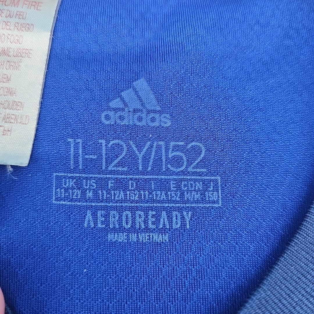 Leeds United Blue Youth Adidas Aeroready Soccer Jersey Size M Premier League  thumbnail 4