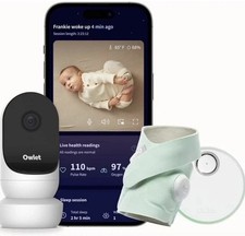 Owlet Dream Duo Gen 2 - Smart Baby Monitor Bundle with Sock  Cam 2 HD Wifi