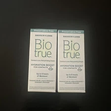 Biotrue Hydration Boost Rehydration Contact Lens Drops 0.33 fl oz E4/27lots of 2
