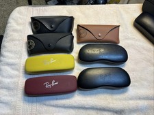 Lot 8 Ray-Ban Eyeglass Sunglass Cases Mix Colors CASE ONLY Hard Soft
