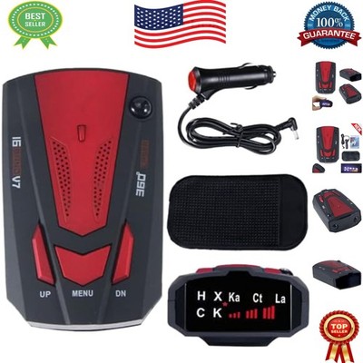 Comprehensive 360° Laser Radar Detector with Multi-Band Alerts - Enhanced Safety