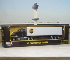 ups Die Cast Big Tractor With Long Trailer "VERY RAR" Scale 1/50