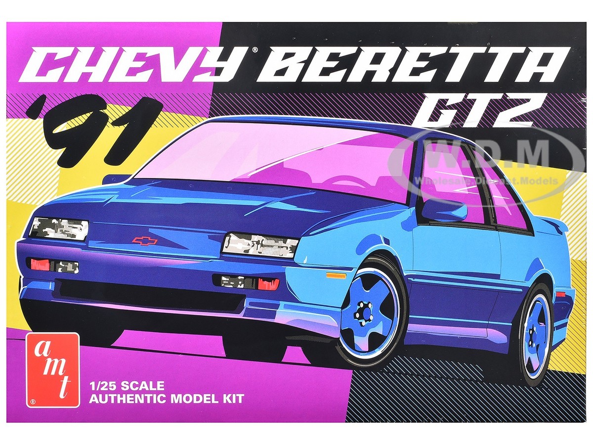 SKILL 2 MODEL KIT 1991 CHEVROLET BERETTA GTZ 1/25 SCALE MODEL BY