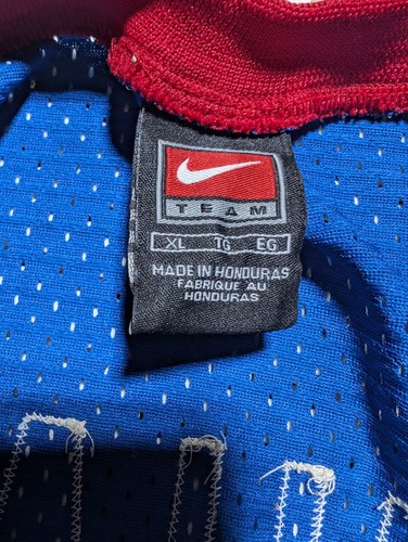 NBA 2000s NIKE Detroit Pistons Ben Wallace Jersey XL 2004 Finals Fades *Flaw* - Picture 5 of 9