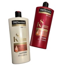 Tresemme Keratin Smooth Shampoo Conditioner Marula Oil Silky Smooth 22oz