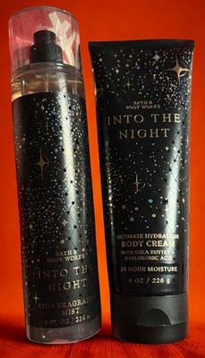 Bath & Body Works ''Into The Night'' Fragrance Mist Body Cream  2pc Set