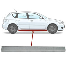 Reparaturblech Schweller rechts passend für Mazda 3 Baujahr 2003-2009