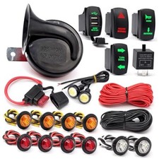 Universal ATV UTV Turn Signal Horn Kit,Street Legal Kit for UTV ROV ATV Golf
