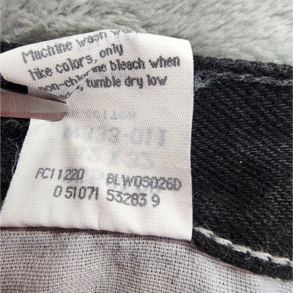 Vintage Wrangler Jeans Mens 42 X 32 Black Regular Fit Cowboy Cut Straight Leg - Image 4 of 4