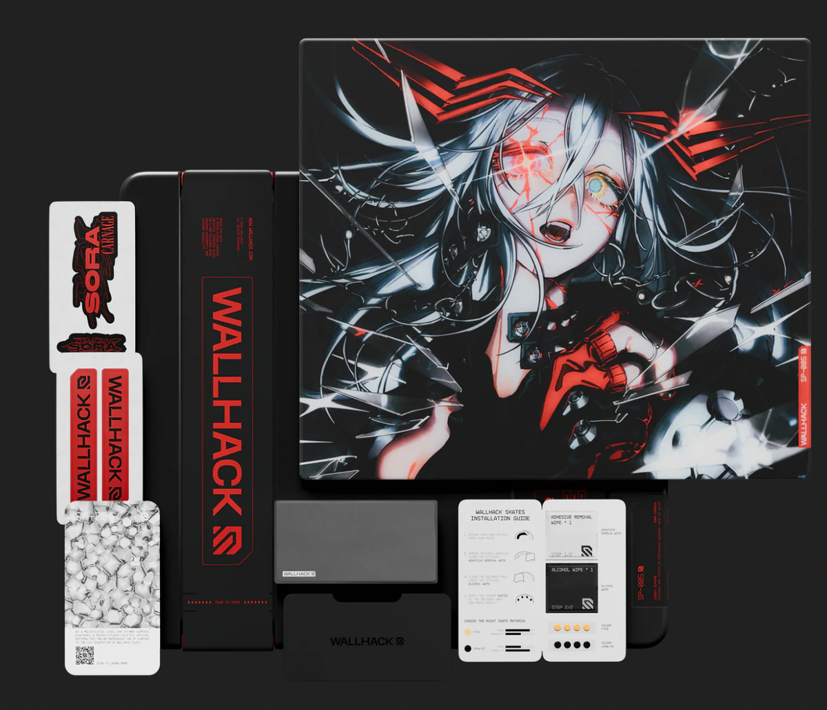 Wallhack SP-005 CARNAGE SORA Glass Anime Mouse Pad 1800/LE - IN