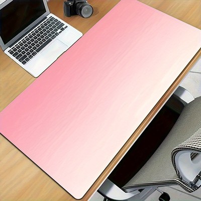 40*90cm 1pc Large Pink Gradient Mouse Pad with Rubber Base, Office & Home Desk M
