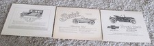 3 Reproduction Vintage Car Ads-1919 Cadillac 1917 Buick 1915 Chevrolet