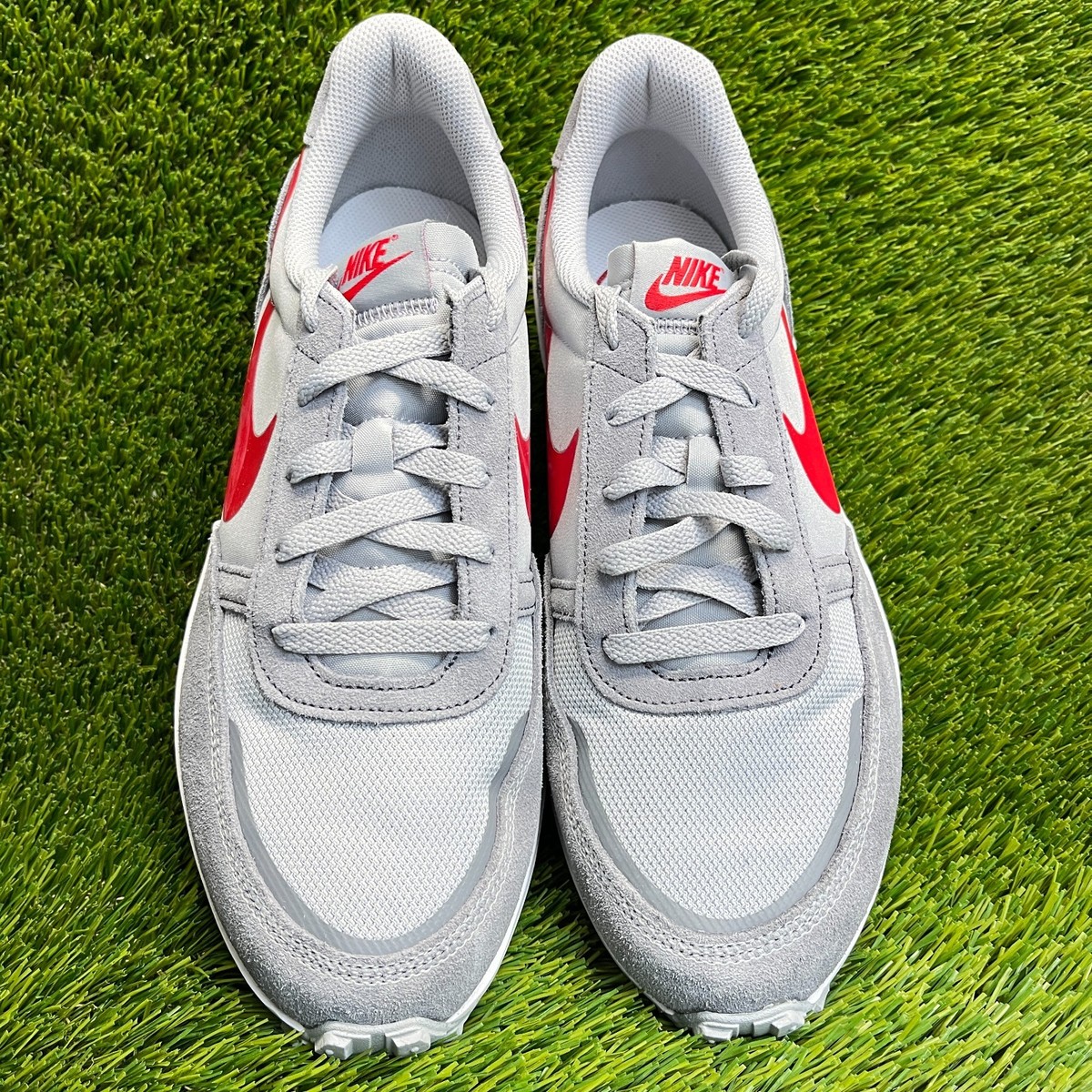 Nike Waffle Debut Men\'s Running Size 10 Wolf Gray University Red FJ4195-004 NWOB Nike Waffle Debut Mens Size 10.5 Wolf Gray Red Athletic  main image 3