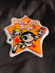 PowerPuff Girls BACK OFF, BOYS Puffy Magnet Y2K 2000 Cartoon Network Super Cool