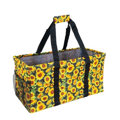 Extra Large Utility Tote Bag - Oversized Collapsible Reusable Wire Frame Rect...