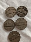 Lot Of 5 Jefferson War Nickels — photo 2