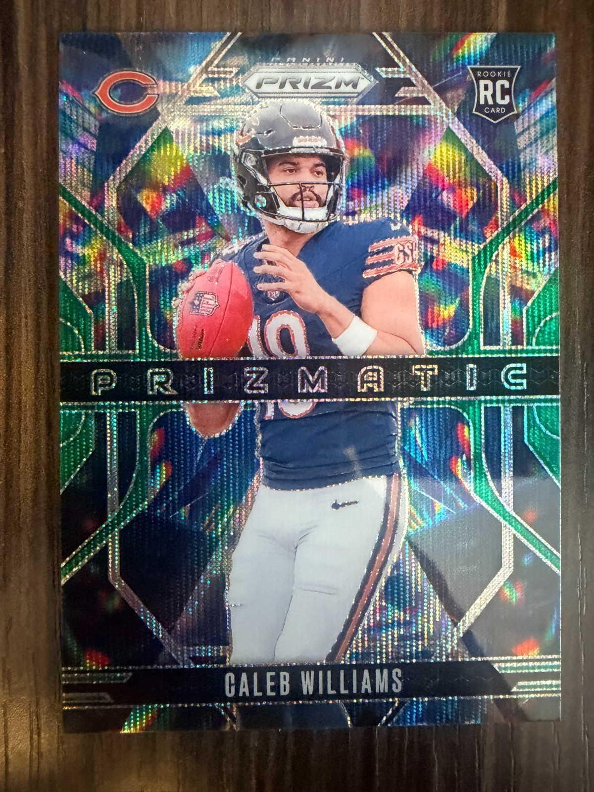 2024 Panini Prizm - Prizmatic Caleb Williams #1 Green Wave Prizm (RC)