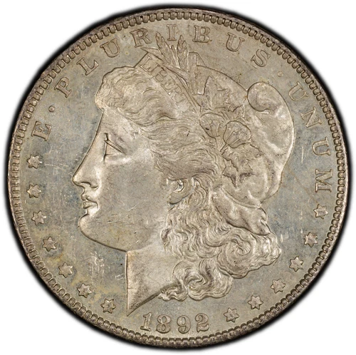 1892 (P)  Morgan Silver Dollar - PCGS GOLD SHIELD UNC (Looks MS63/64)  GORGEOUS!