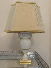 KPM Berlin Trude Petri Lampe, 1960er Jahre, Weißes Porzellan mit Vergoldung, Ein