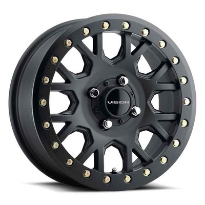 15'' Vision GV8 Satin Black 15x6 Wheel 4x136 38mm Rim