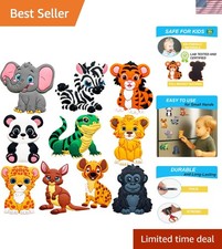 Zoo Animal Refrigerator Magnets for Kids Toddlers, Cute Educational Fridge