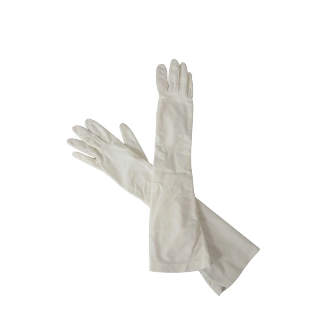 CLAUDE RIVIERE 60's Vintage Cream Gloves 17" Elbow Length Elastic Wrist Formal
Opens in a new window