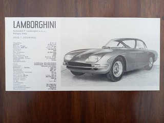 Lamborghini 350 GT Jaguar 3.8 S Abbildung 1965