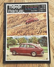 MOTOR MANUAL MAGAZINE AUGUST 1966 VW VOLKSWAGEN BEETLE 1300 1600