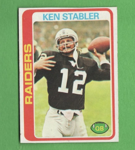 Ken Stabler #365 1978 Topps card