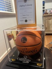 Stephen Curry Signed Golden State Warriors 2022 NBA Champions Basketball