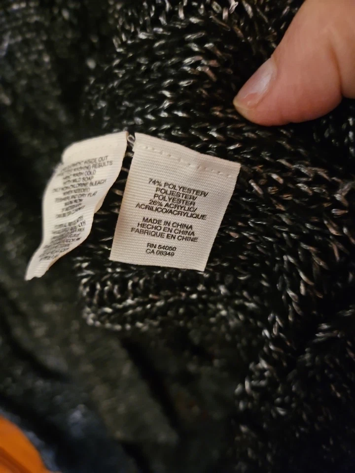 Suéter largo abierto gris para mujer Rachel Roy talla L Foto 3 de 4