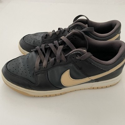 Nike Dunk Low Retro Sneakers Premium DV0831-005 Black Beige Men s Size 7 EUR 41