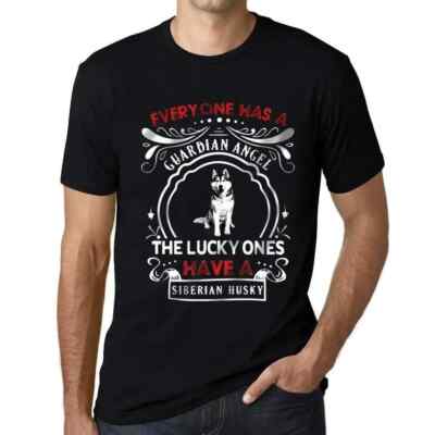 Herren Grafik T-Shirt Jeder hat einen Schutzengel die Glücklichen haben einen