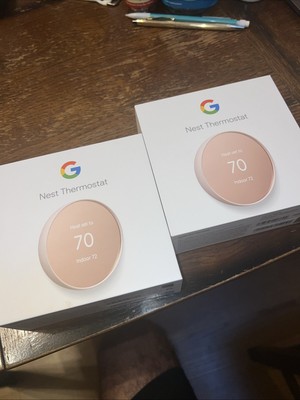Google Nest Smart Thermostat, Sand - GA02082-US