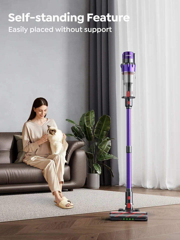 45Kpa Cordless Vacuum Cleaner 550W Lightweight Stick Vacuum Cleaner Rechargeable - Image 4 of 4