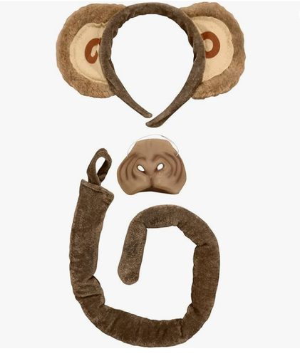 Unisex Adult Monkey in Fez Hat Kit Costume Set - Picture 3 of 5