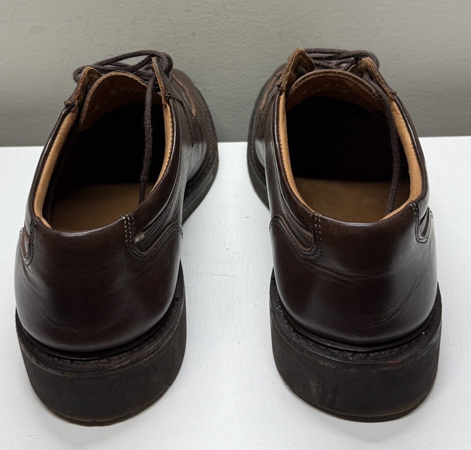 SAOLA Allen Edmonds "DENALI" Derby uomo pelle punta spaccata 10 D marrone USA 5784